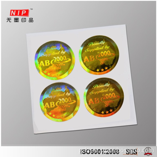 30mm Round 3D Hologram Sticker Roll Adhesive Hologram Label